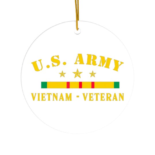 US Army Vietnam Veteran Ceramic Ornaments