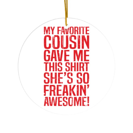 cousin Ceramic Ornaments