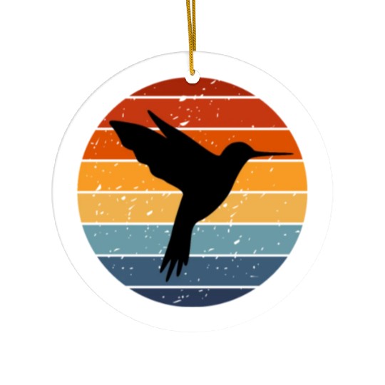 Retro Hummingbird Ceramic Ornaments For Hummingbird Lover