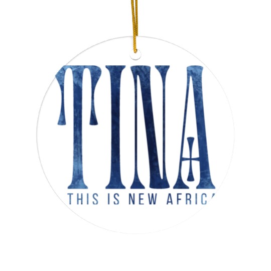 LOUD TINA blue jeans Ceramic Ornaments