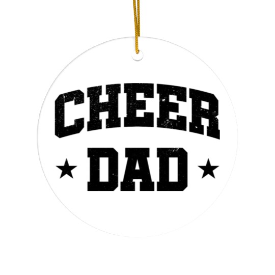 Cheer Dad Funny Cheerleader Fathers Day Ceramic Ornaments