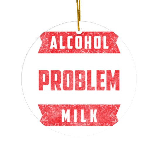 Alcohol Drunk Vodka Bachelor Ceramic Ornaments