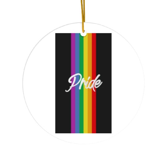 Pride Rainbow Ceramic Ornaments