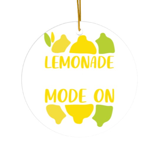 Lemonade Business Mode On Summer Fruit Lemon Ceramic Ornaments