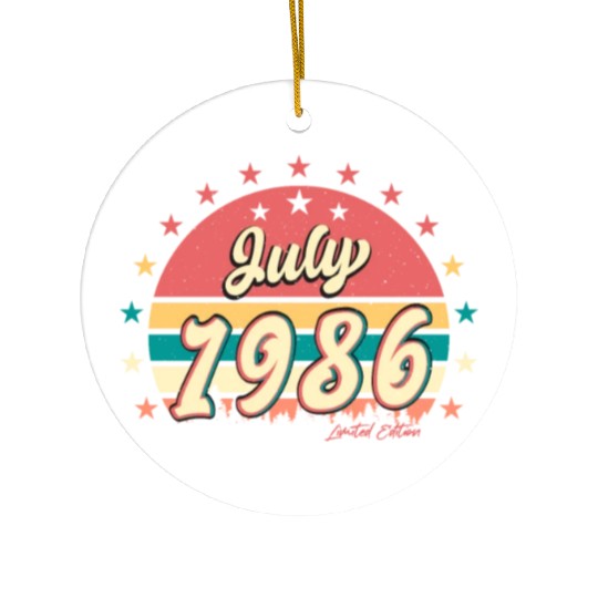 1986 July Best Gift Idea Ceramic Ornaments
