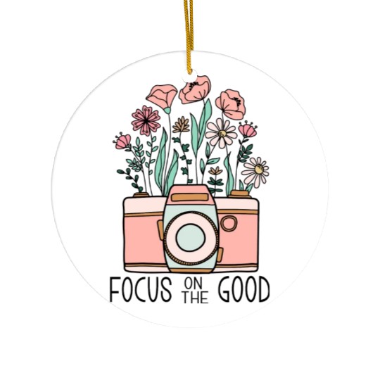 Vintage Wildflowers Sublimation Ceramic Ornaments