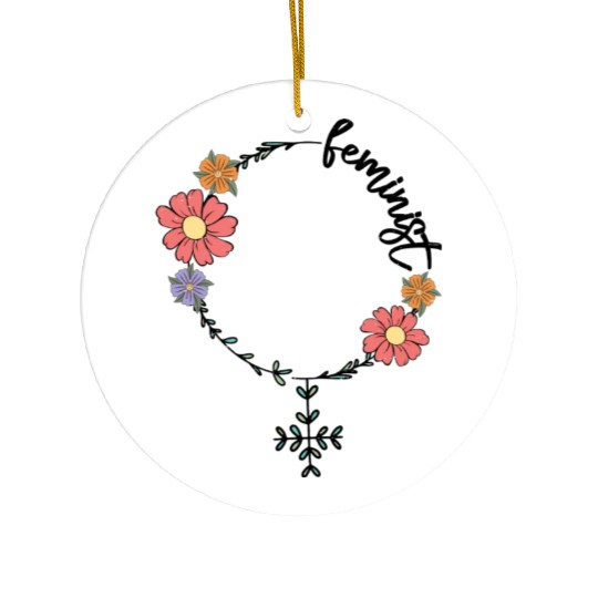Feminist sublimation Ceramic Ornaments