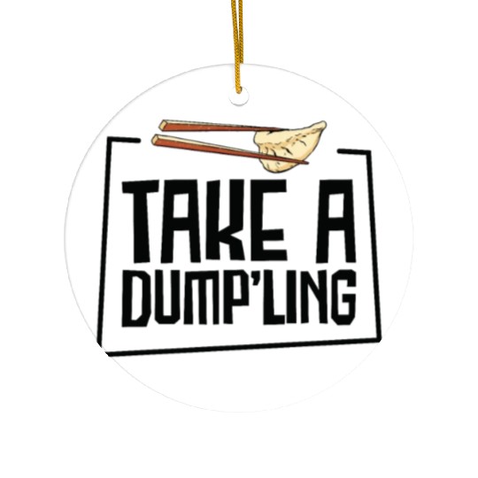 Dumpling Asian Food Chinese Food Fan Ceramic Ornaments