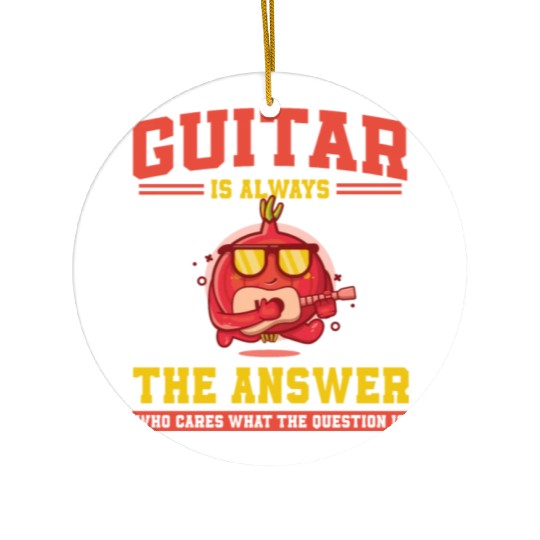 Onion Guitar Ceramic Ornaments