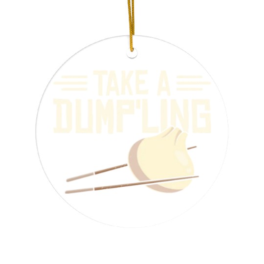 Dumpling Asian Food Chinese Food Fan Ceramic Ornaments