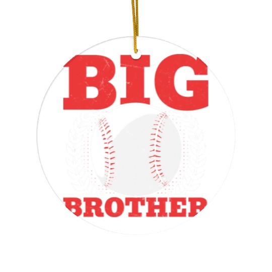 Baseball Big Brother Kids Baseball Player Ceramic Ornaments