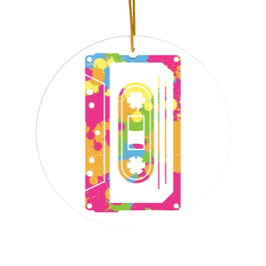 Colorful Retro Cassette Tape Ceramic Ornaments