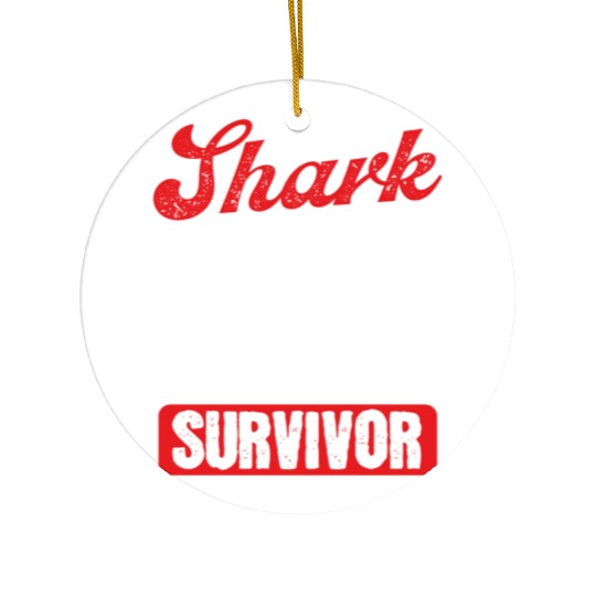 Scuba Diving Shark Attack Survivor Scuba Diver Ceramic Ornaments
