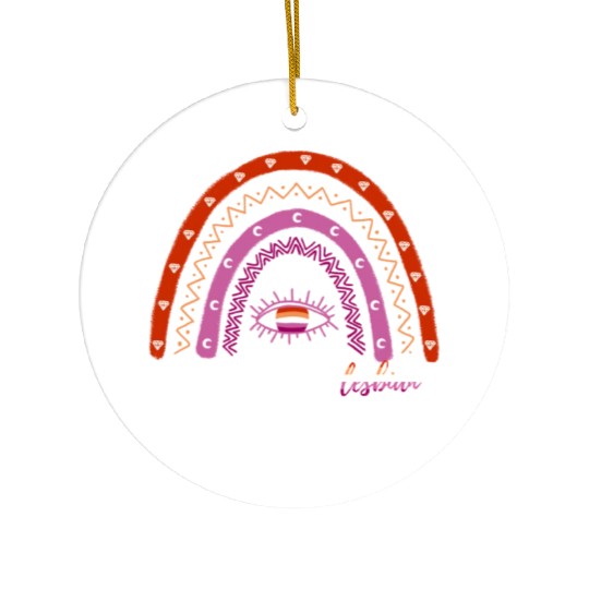 Rainbow Aunt Lesbian Niece Ceramic Ornaments