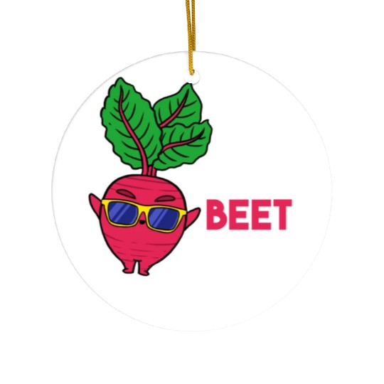 Let The Beet Drop For Vegetable Lover Ceramic Ornaments