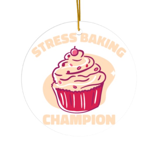 Pastry Chef Baking Champion Baked Goods Pastries Ceramic Ornaments
