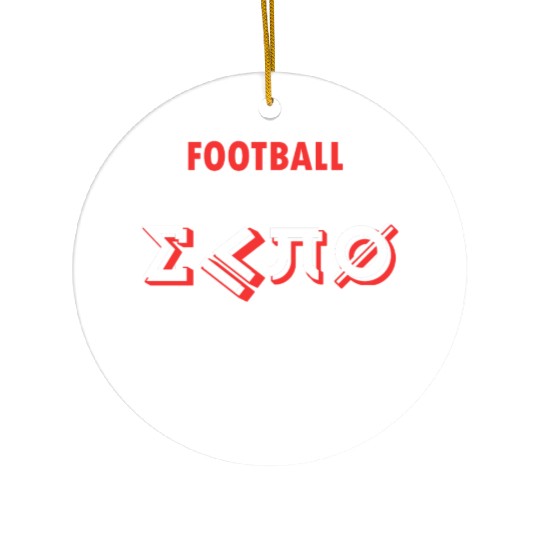 Engineer Football Arithmetic Ceramic Ornaments