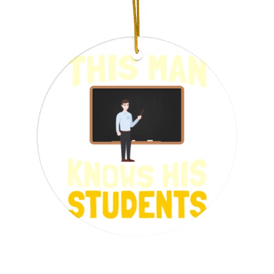 High School Teacher Professor Ceramic Ornaments