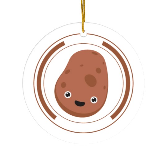 Potato Vegetable Ceramic Ornaments, I'm A Potato Ceramic Ornaments,