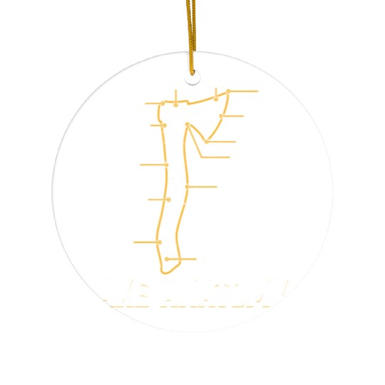 Axe Anatomy - Funny Ax Hatchet Thrower Throwing Ceramic Ornaments