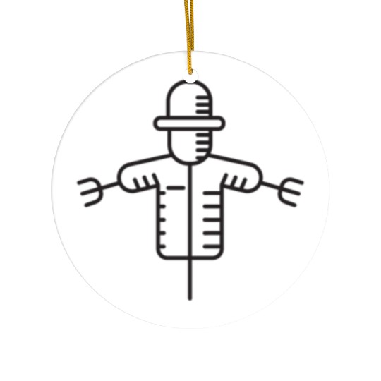 Farmer gift Ideas : farm scarecrow Ceramic Ornaments