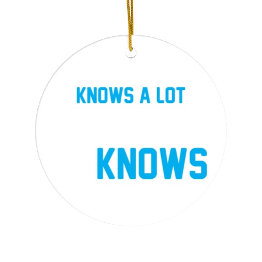 Dad Knows A Lot Grandad Knows Everything Ceramic Ornaments