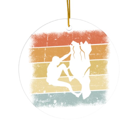 Mountaineering Motif Ceramic Ornaments