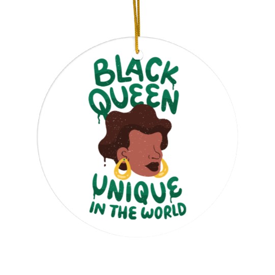 Black unique in the world Queen Black queen unique Ceramic Ornaments