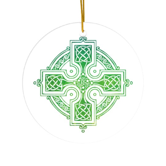 Celtic Cross Ceramic Ornaments