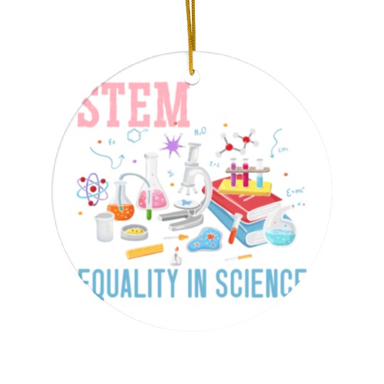 Steminist Equality In Science Biology STEM Squad Ceramic Ornaments