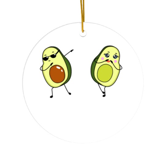 You complete me! Avocado love! Ceramic Ornaments