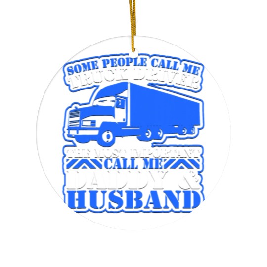 Most Important People Call Me Daddy Husband Cool Ceramic Ornaments