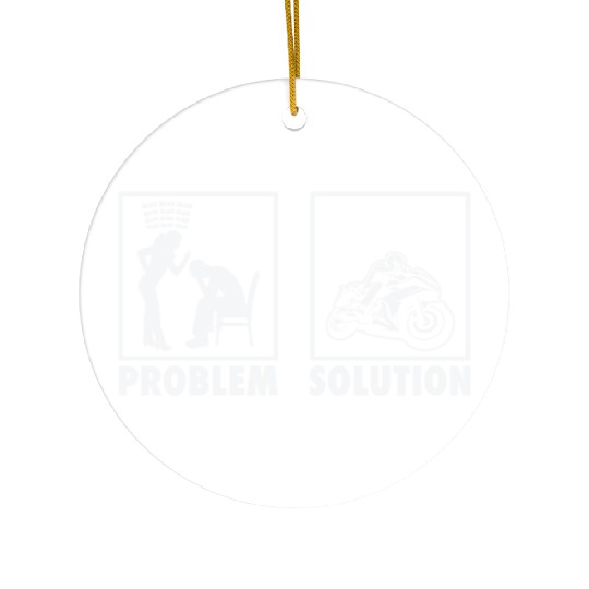 Motorcycle Motorcycle Racers Statement Problem Ceramic Ornaments