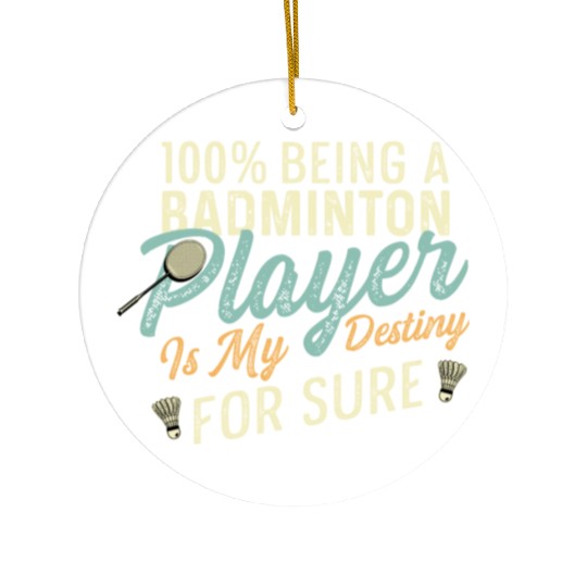 Badminton my Destiny Badminton Contestant Gift Ceramic Ornaments