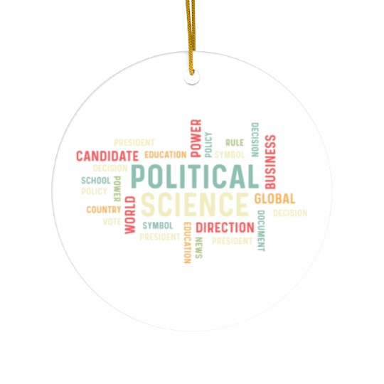 Political Science Careers Hardworking Student Gift Ceramic Ornaments