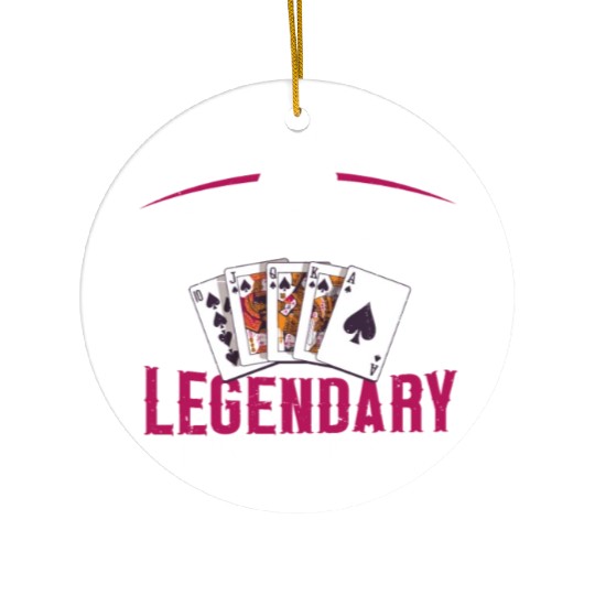 Card Game Bridge Design for a Retired Bridge Nerd Ceramic Ornaments