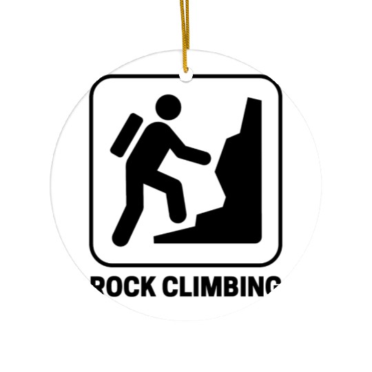 Rock Climbing Ceramic Ornaments