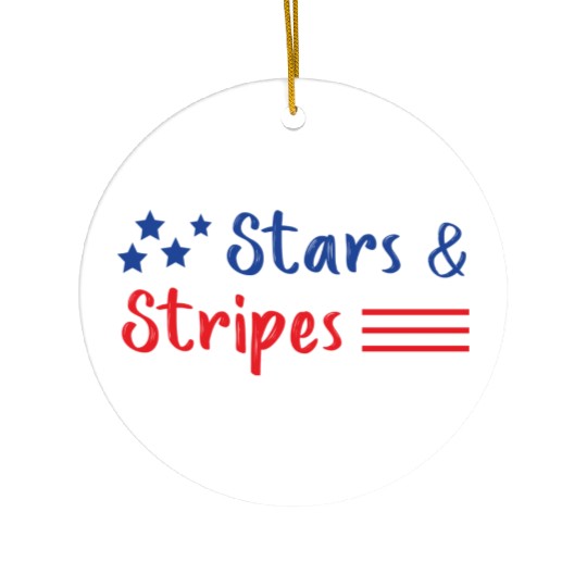 Stars and Stripes Us Flag Ceramic Ornaments