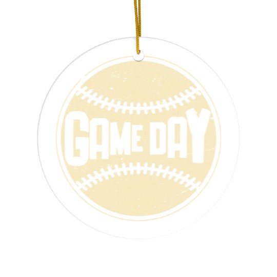 Baseball Game Day Sport Lover Ceramic Ornaments