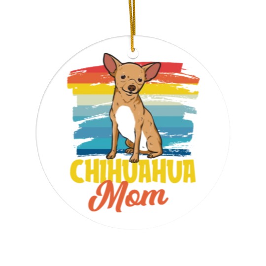 Chihuahua Mom Ceramic Ornaments