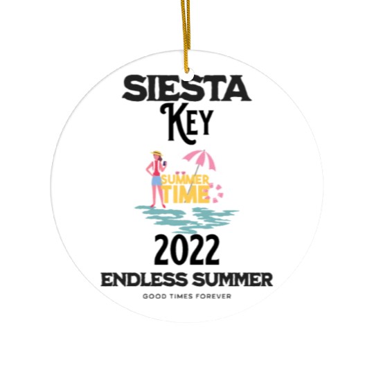 Tropical Sunsets Siesta Key Ceramic Ornaments