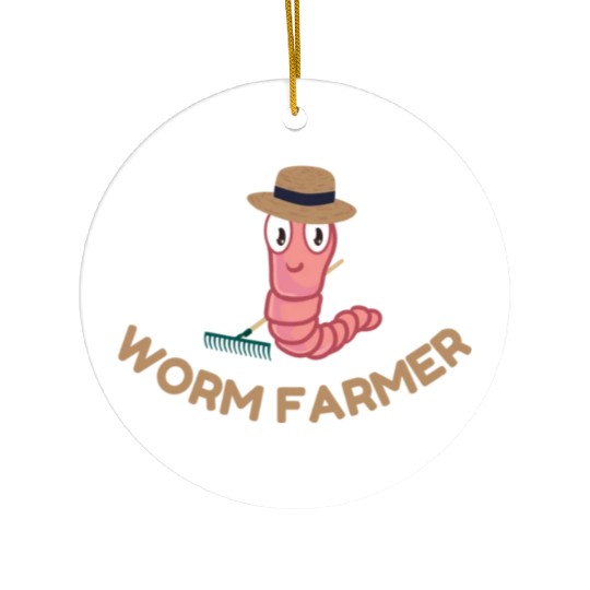 worm farmer essential Ceramic Ornaments