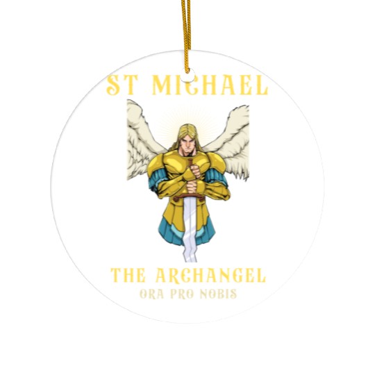 Archangel St Michael Roman Catholic Gift Ceramic Ornaments