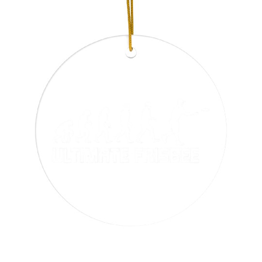 Ultimate Frisbee Evolution Disc Golf Ceramic Ornaments