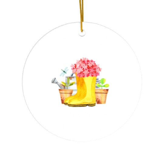 Garden Vacation Funny Quote Gardener Gift Idea Ceramic Ornaments