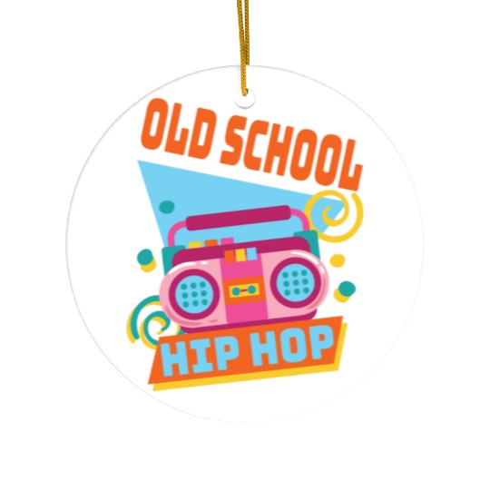Retro Old School Hip Hop 80s 90s Graffiti Cassette Ceramic Ornaments