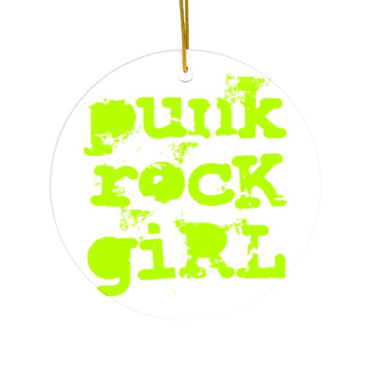 Punk Rock Girl Ceramic Ornaments