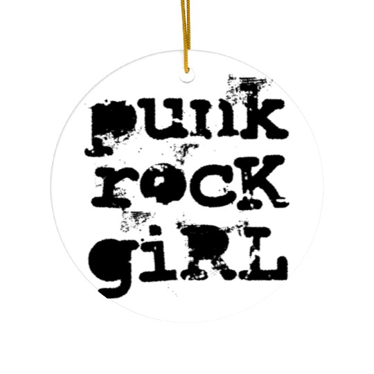 Punk Rock Girl Ceramic Ornaments