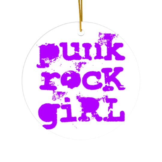 Punk Rock Girl Ceramic Ornaments