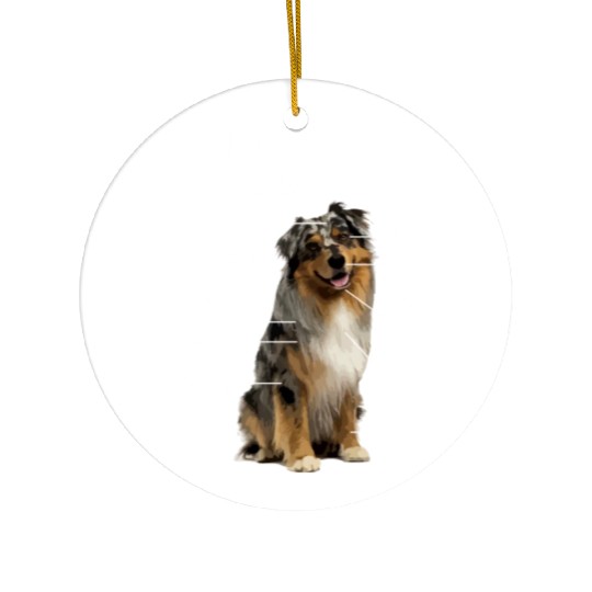 Funny Anatomy Australian Shepherd Dog Lover Aussie Ceramic Ornaments